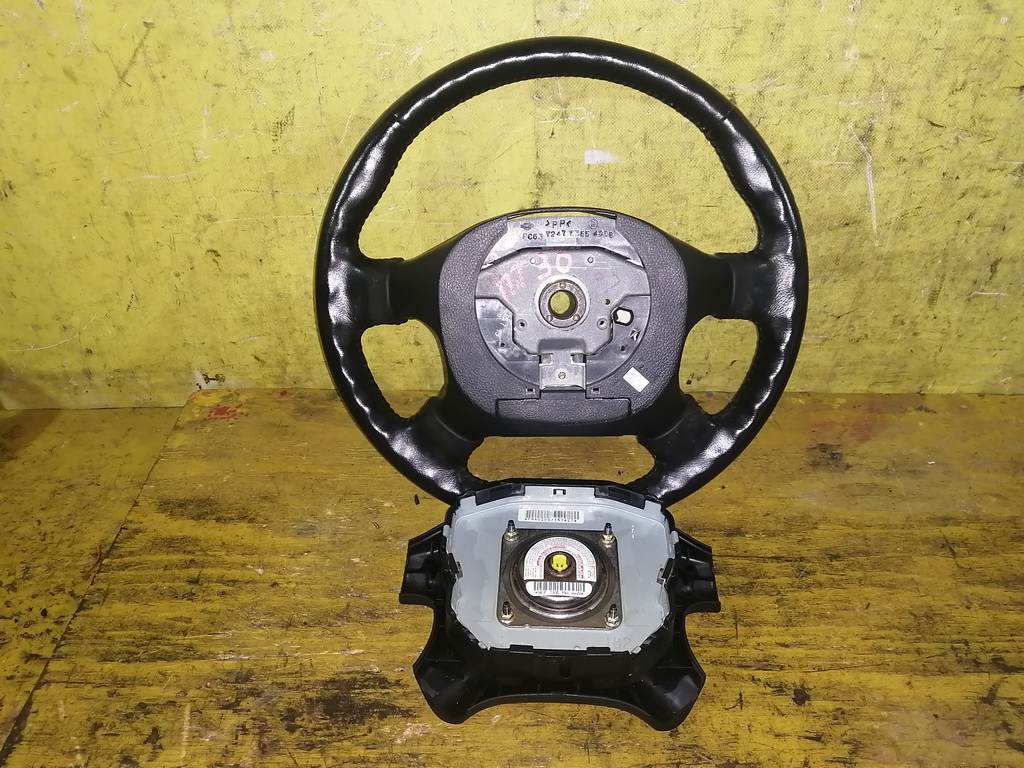 X-TRAIL NT30 РУЛЬ (КОЖА)+SRS НАКЛАДКА С ПАТРОНОМ Nissan X-Trail