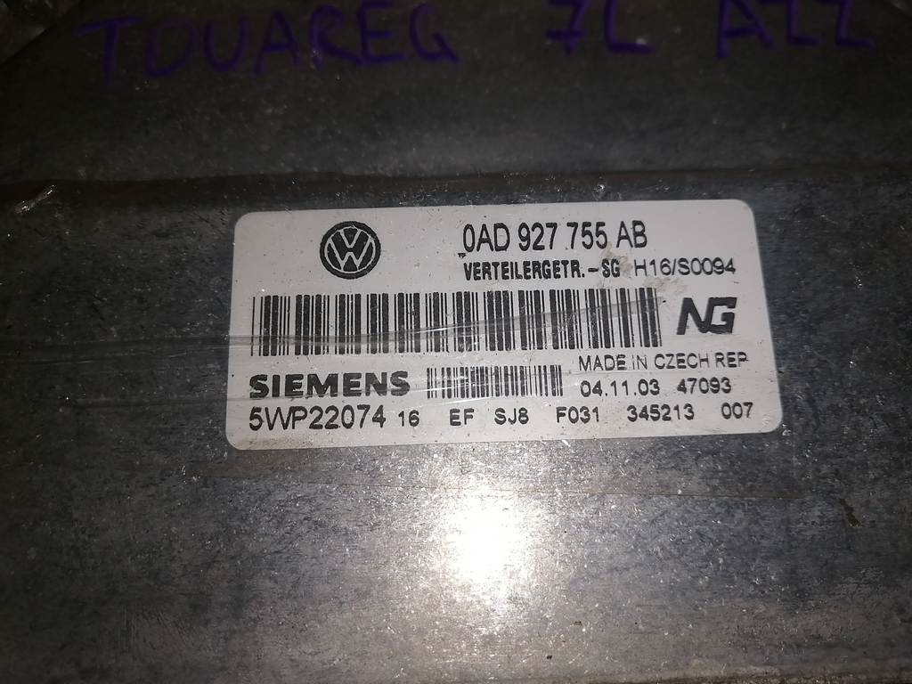 0AD 927 755 AB БЛОК УПР.АКПП Volkswagen Touareg