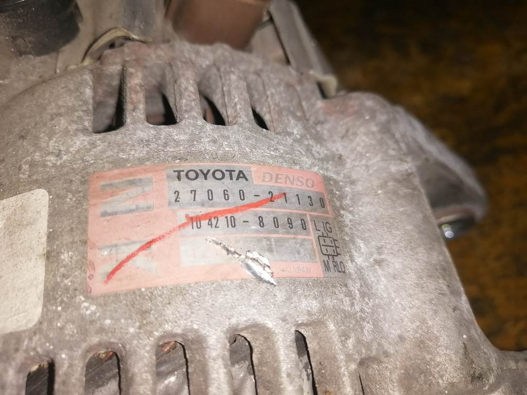 1NZFE ГЕНЕРАТОР 27060-21130 4к Toyota Sienta